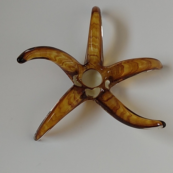 WATERFORD EVOLUTION Blown Glass SERIES CRYSTAL STARFISH Hand-made Stamped Neiman - Picture 2 of 7